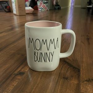 Rae Dunn momma bunny mug pink inside